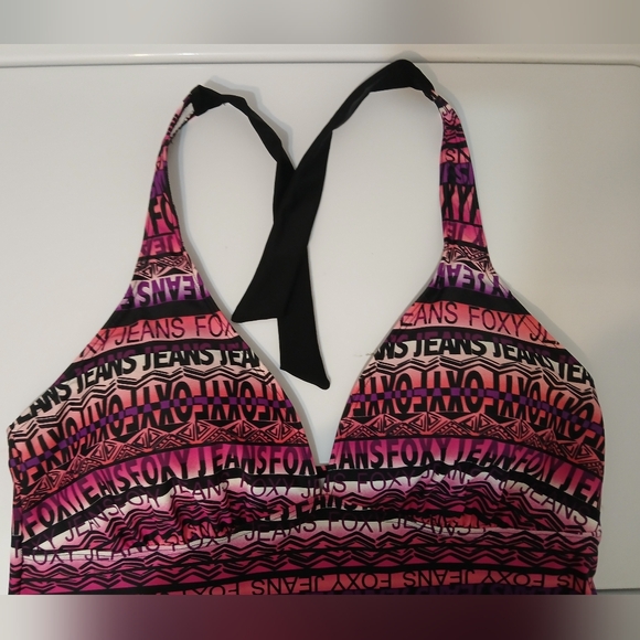 Foxy Jeans Swim Halter Tankini - Picture 4 of 14